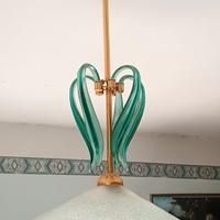 LAMPADARIO in VETRO di MURANO DIAM. 50 H= 73 cm