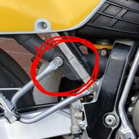 Honda xr 650 staffa per pedana/scarico