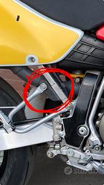 Honda xr 650 staffa per pedana/scarico