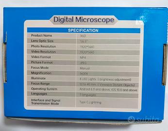 Microscopio digitale full hd nuovo