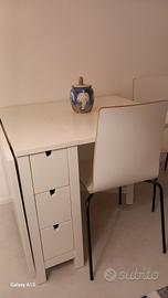 tavolo a ribalta bianco 