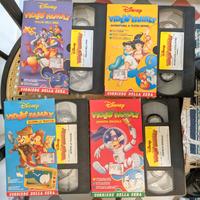 Lotto VHS Disney Video Family 4 pezzi videocassett