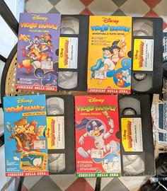 Lotto VHS Disney Video Family 4 pezzi videocassett