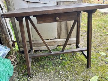 Scrittoio legno marrone vintage collezione