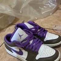 Nike Air Jordan 1 Low viola/marrone