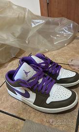 Nike Air Jordan 1 Low viola/marrone