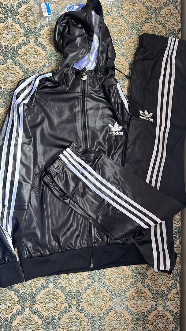 Tuta adidas chile 62 ricami in argento s-xxl Abbigliamento e