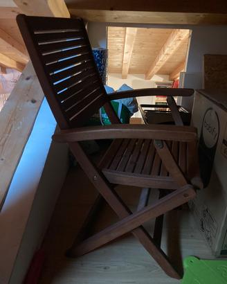 Sedie giardino pieghevoli