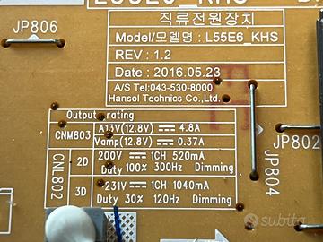 Scheda alimentazione BN44-00876A Tv samsung UE55Ku