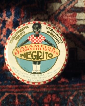 Rara scatola in latta Vintage
