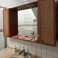 Accessori bagno in midollino