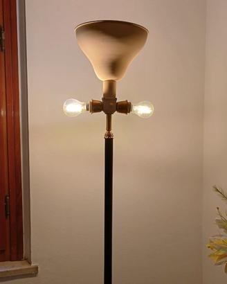 lampada vintage industriale 3 luci (con paralume)