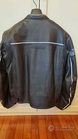 Giubbotto biker in vera pelle