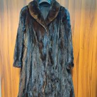 Cappotto pelliccia di visone lunga taglia 46