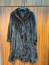 Cappotto pelliccia di visone lunga taglia 46