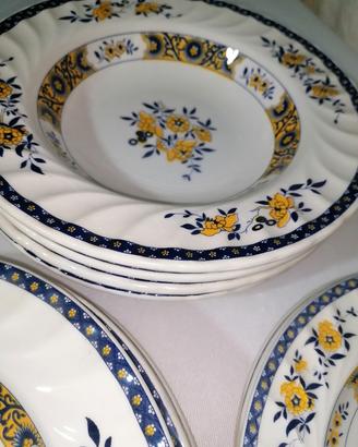 Servizio piatti vintage Saxon Blue Mondovì 12pz