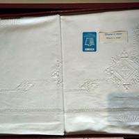 Lenzuola + 2 Copricuscini in Lino + Cotone NUOVA