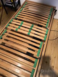 rete motorizzata a doghe in legno 