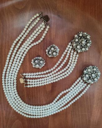 Parure collana, bracciale e orecchini