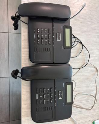 2 x Gigaset DA710 nero Telef. da Tavolo Analogico