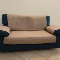 Divano Alcantara blu  2 posti o 3 posti