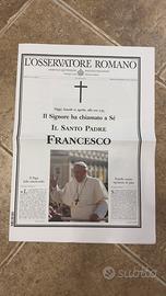 Giornale Osservatore Romano Morte Papa Francesco