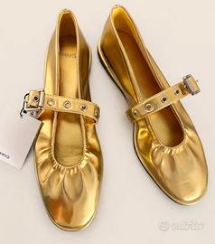 Ballerine dorate donna Mango numero 38 nuove