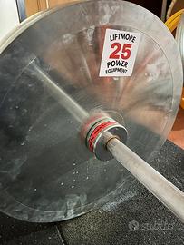 Dischi powerlifting 25 kg pesati palestra