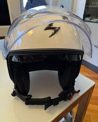 Casco moto con visiera