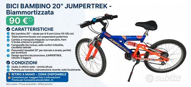 bicicletta jumpertrek 20"