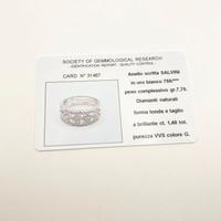 Anello oro 18KT con diamanti 1.40 VVS G, SALVINI.