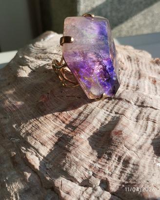 anello ametista naturale raro