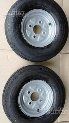 Ruote carrello e rimorchi 4.00.8 complete di cerch