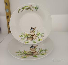 Set 12 piatti in Porcellana