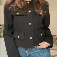 Giacca blazer nero di zara