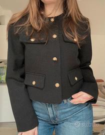 Giacca blazer nero di zara