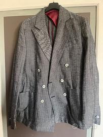 Blazer color jeans doppiopetto nuova
