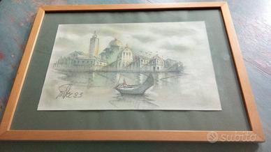 Quadro vista Venezia su tela