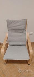 Poltrona Ikea Poang in legno 