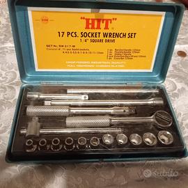 Set chiavi HIT 17 pezzi 1/4 con cricchetto