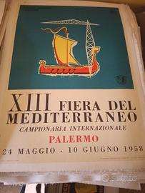 manifesto poster pubblicitario fiera Mediterraneo