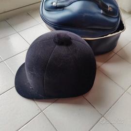 EQUITAZIONE PROTEZIONE CASCHETTO adulto vintage