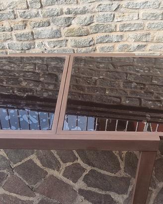 tavolo in vetro temprato nero