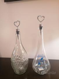 2 bottiglie vetro