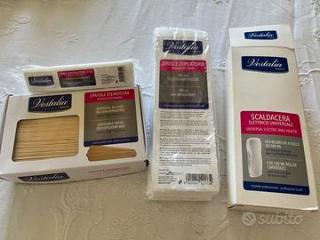 Scaldacera Vestalia con strisce e spatole
