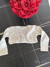 Coprispalle bianco bambina 1-3 anni