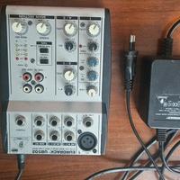 mixer behringer eurorack ub502 con alimentatore 