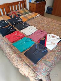 stock di 10 polo t-shirt uomo varie marche tg.L/XL