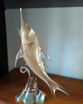 scultura in vetro di Murano