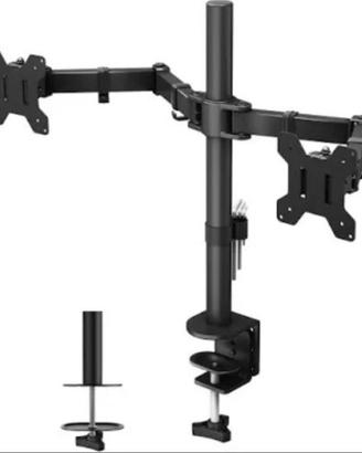 Supporto per monitor doppio, da scrivania